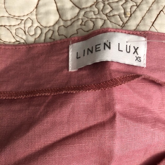 Linen Lux Pink Dress - Picture 4 of 14